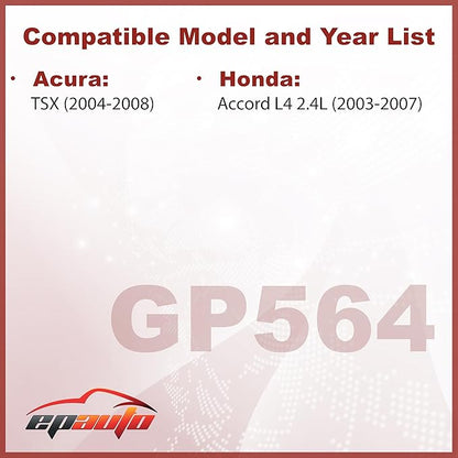 EPAuto GP564 (CA9564) Engine Air Filter, Replacement for Honda Accord L4 (2003-2007), Fits Acura TSX (2004-2008)