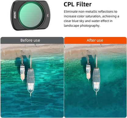 BRDRC Pocket 3 ND CPL Filters Set, 3 Pack - CPL + Black Mist Filter 1/4 + ND2-32 Magnetic Lens Filter for DJI Osmo Pocket 3 Creator Combo Camera Accessories - Can be Stacked