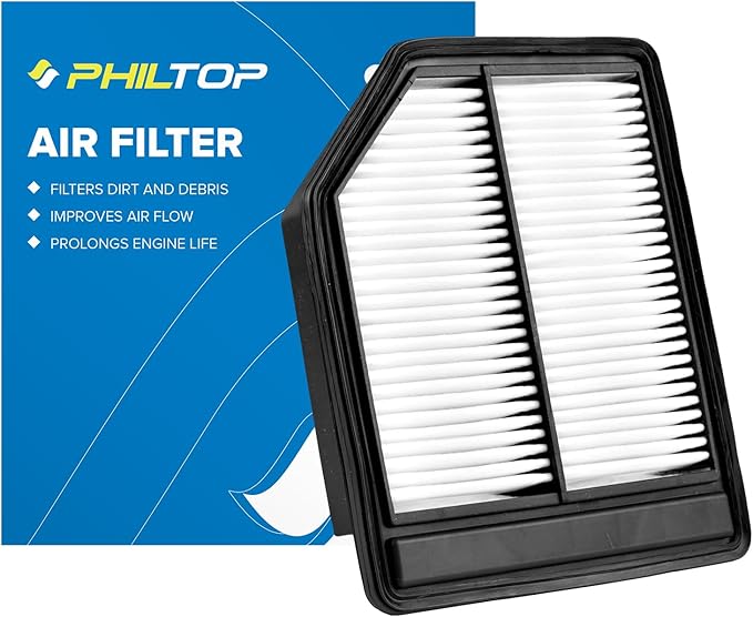 PHILTOP Engine Air Filter CA10165 Replacement for Honda Civic 2006-2011, L4 1.8L, Rigid Panel