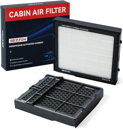 Cabin Air Filter for Toyota RAV4 Camry Corolla Highlander Sienna Prius Avalon(2018-2025) Lexus RX NX ES UX,Dual layer Air Filter Replacement with Activated Carbon