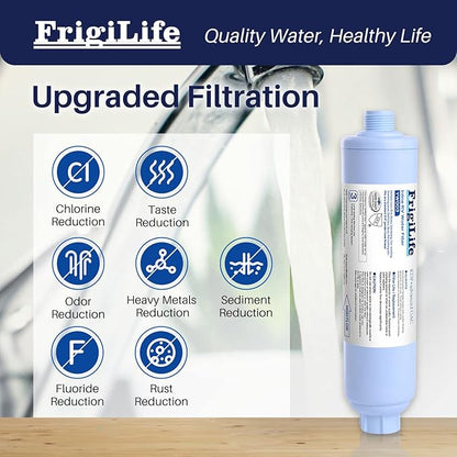 RV Water Filter, NSF/ANSI 42, for RVs Marines, Boats, Campers, for Drinking, Washing, Gardening, Camping, Planting, Spa, Reduces Chlorine, Bad Taste Odor with Hose Protector, 3PACK