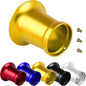 50mm Carburetor Air Filter Trumpet Velocity Stack Funnel CNC Alloy Parts Fit for PE VM 21mm,24mm,26mm,28mm,30mm, for Honda Yamaha Kawasaki ATV Dirt Bike Carb Intake Wind Horn Cup. (gold)