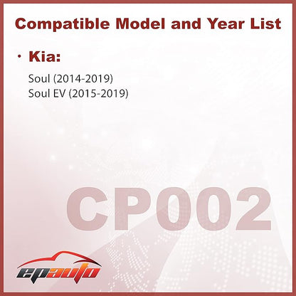 EPAuto CP002 (CF12002) Cabin Air Filter includes Activated Carbon, Replacement for KIA Soul (2014-2019), Soul EV (2015-2019)