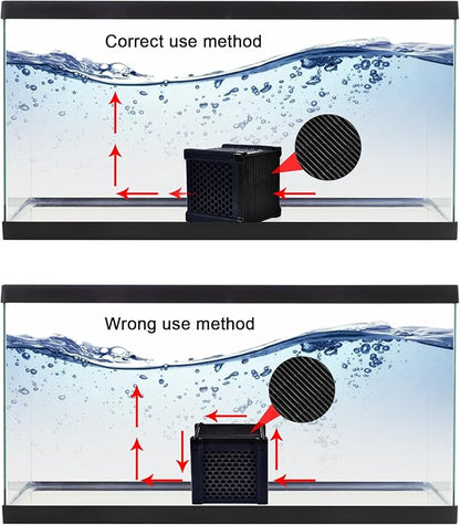 Eagles Eco-Aquarium Water Trough Purifier Cube, Activated Carbon Filter Media with Shell Honeycomb Charcoal Cube for Fish Tank, Horse Troughs, Ponds, Livestock Tanks, Water Tan (1pc)