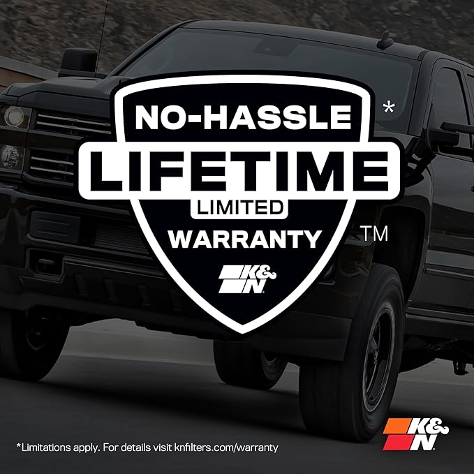 K&N High-Flow Original Lifetime Engine Air Filter: High Performance, Premium, Washable, Replacement Filter: Compatible with 2021 Ford Bronco, E-0634