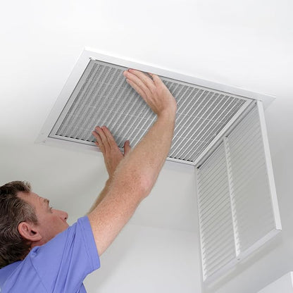 VEVOR Electrostatic Air Filter, 16x20x1 inch Washable & Reusable Aluminum AC/HVAC Furnace Filter, MERV 8 Long Lifetime, Healthier Home or Office (Actual Size: 15.5 x 19.75 x 0.82 in)