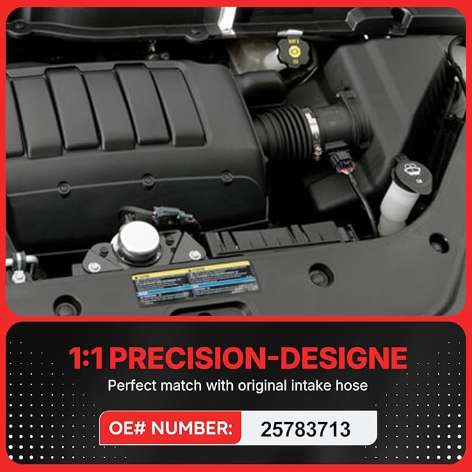 25783713 Air Cleaner Intake Hose Tube for 2009 2010 2011 GMC Acadia Saturn Outlook Buick Enclave Chevy Traverse