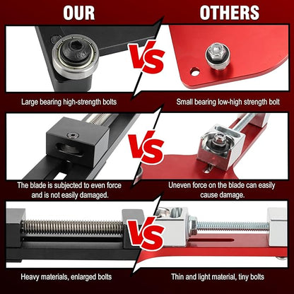 3mirrors Oil Filter Cutter Oil Filter Cutting tool with 3 Cutting Blade Fits Filter Cutting Range 1.95in-5.89in