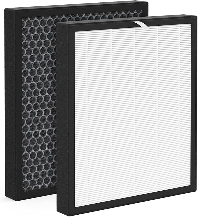 2 Pack XJ-3800 Replacement Filter Compatible with Surround Air Intelli-Pro/Air Shield/Newport 9000/XJ-3800 Series Purifier
