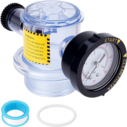 273564Z Manual Air Relief Assembly Clear Body Compatible with Pentair Triton II, Triton C, Triton C-3, TR100C, TR140C, and CLR Pool Spa Sand Filters