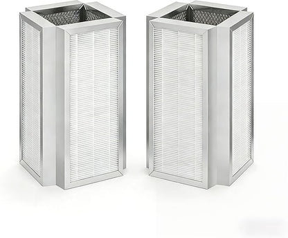 M50 Premium H13 True Hepa Filter Replacement Compatible with Air Purifer Model 50, 3-Stage Filtration System， Pre-Filter, True HEPA H13, and Activated Carbon,2 Pack
