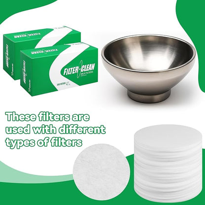 200 Pack Milk Filter Discs Quick Flow Non-gauze Small 4-9/16" Od Replacement Filters Disks for Raw Milk Strainer 200 Discs Per Box