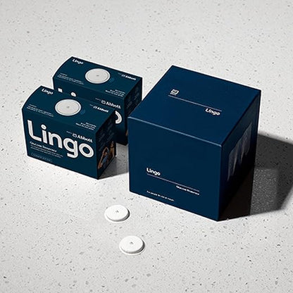 Lingo Continuous Glucose Monitor (CGM) & App (Pack of 2). Made by Abbott. Know the impact of what you eat. 1 Lingo biosensor lasts up to 14 Days*. Works with iOS and Android. US Only.