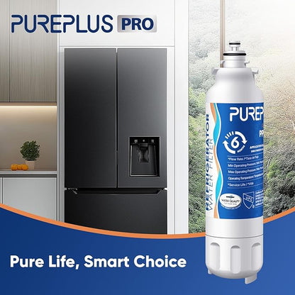 PUREPLUS LT800P NSF/ANSI 53&42 Certified Replacement for LG ADQ73613401, Kenmore 469490, 9490, ADQ73613402, ADQ736134, LSXS26326S LMXC23746S, LT120F, Refrigerator Water and Air Filter Combo, 2Pack