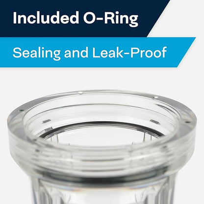 SpiroPure Clear Water Filter Housing 10 inch / 2.5 x 10 / 158117 Transparent Standard Housing (Case of 12)