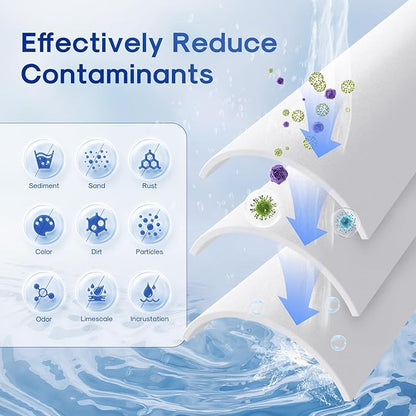 ICEPURE 1 Micron 20" x 4.5" Whole House Sediment Home Water Filter Replacement Cartridge, Compatible with SP-DD-5005-20BB, FPMB5-20, AP810-2, 155358-43, SDC-45-2005, 2PP20BB1M, P5-20, FP25B, 2 Pack