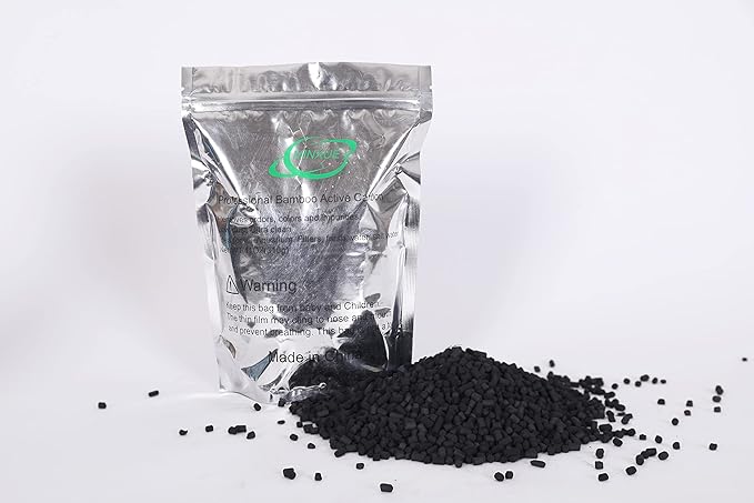 Activated Carbon Aquarium Bamboo Charcoal Pellets Clear Than Coal Filter Media Accessories with mesh Bag