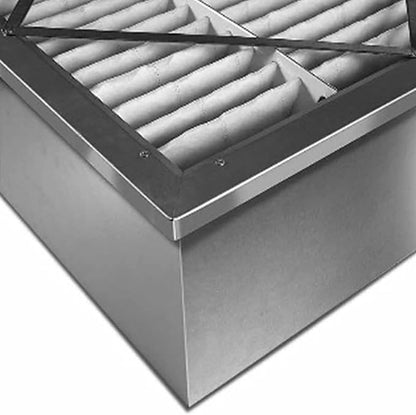 RIGID-PACK 24x20x12 Rigid Box Air Filter – MERV 11/65% ASHRAE HVAC Filter – Radial V-Pleat, Metal Frame, Single Header – High-Efficiency Replacement for Commercial & Industrial Systems