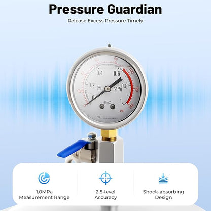 2" NPT Fluid Filter, 304 Stainless Steel - 2 Bag Filter Housing, 150PSL High Pressure Filtration System, 40t/h High Pressure Filter Available for Whole House