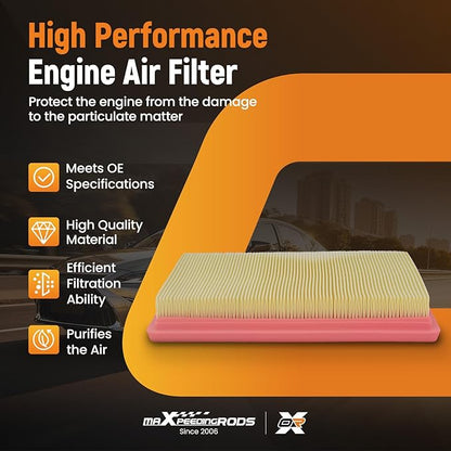 maXpeedingrods CA6900 Engine Air Filter Fit for INFINITI Q50 Q60 Q70 Q70L QX70 FX37 FX50 M56 FX35 2011-2023, for Nissan Sentra Juke Rogue Select Rogue 2007-2019, Replacement for AF7823, A1257C