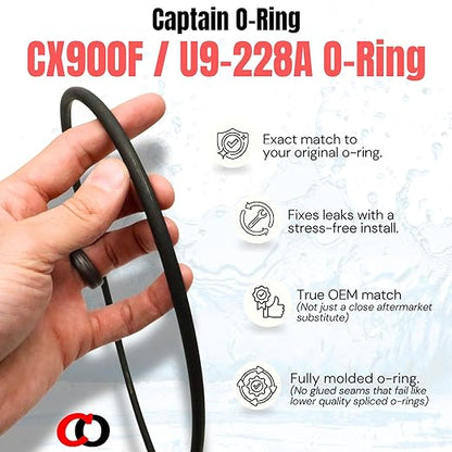 Captain O-Ring – Replacement CX900F / U9-228A / O-240 O-Rings for Hayward Star-Clear, Pentair, Sta-Rite Cartridge Filter and Tank (2 Pack)