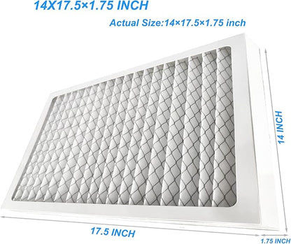 2-Pack 14x 17.5 x 1.75 MERV 13 Dehumidifier Replacement Filter, Compatible with Santa Fe Advance90, Advance120, Advance100, Ultra98H,Honey-Well DR90 & DR120 Dehumidifiers，Easy to Install (2)