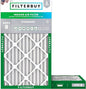 Filterbuy 18x30x2 Air Filter MERV 8 Essential Dust & Allergy Defense (2-Pack), Electrostatic Pleated HVAC AC Furnace Filters Replacement, Made in USA (Actual Size: 17.50 x 29.50 x 1.75)
