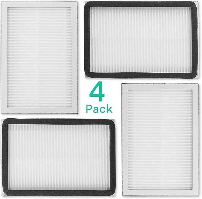 4-Pack -EF-2 86880 Exhaust Vacuum HEPA Filters for Kenmore, Compare to Replace Sears for Kenmore Part # 20-86880 (86880), 40320, EF2, 610445, Also Replaces Panasonic MC-V194H