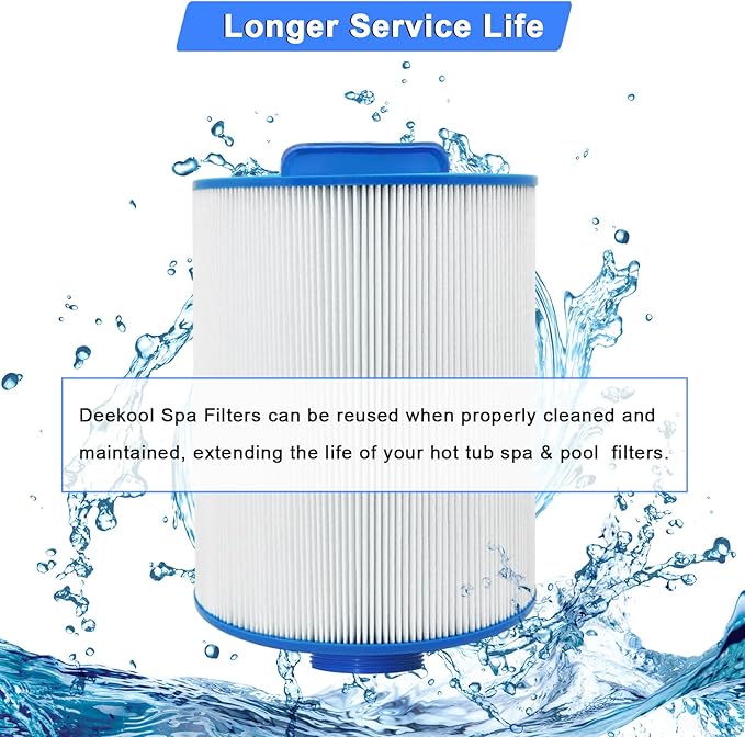PAS40-F2M Replacement Hot Tub Spa Filter Compatible with Unicel 6CH-352, Filbur FC-0312, Artesian Spas 06-0014-12, Baleen AK-90131, Darlly 60354, SD-01441, Master Spas PMA-R1 Filters, 40 sqft, 2 Pack