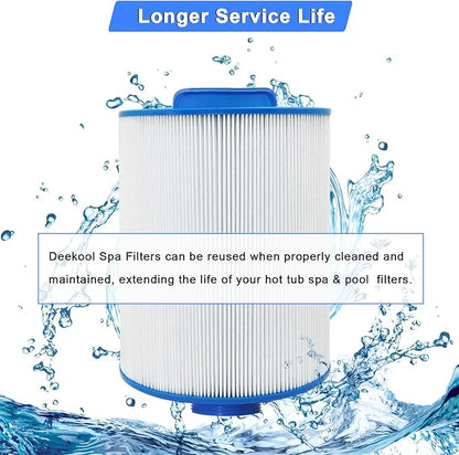 PAS40-F2M Replacement Hot Tub Spa Filter Compatible with Unicel 6CH-352, Filbur FC-0312, Artesian Spas 06-0014-12, Baleen AK-90131, Darlly 60354, SD-01441, Master Spas PMA-R1 Filters, 40 sqft, 2 Pack