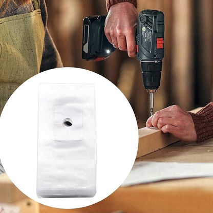 Drill Dust Cover Collector – Hole Cutter Dust Bag, Drill Debris Collector | 100PCS Installation Dust Control Bag, Dust Blocker Kit for Concrete Wall Boring, Efficient Seall Pouch for Corded Drill Use