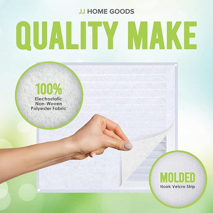 Air Vent Filters - 20"x118" makes 50 Filters w/ 197" Installation Tape,Electrostatic MERV 8 Media for AC HVAC Air Duct Filter Register & Grilles