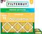 Filterbuy 11.25x11.25x1 Air Filter MERV 11 Superior Pet & Allergy Defense (2-Pack), Electrostatic Pleated HVAC AC Furnace Filters Replacement, Made in USA (Actual Size: 11.25 x 11.25 x 0.75)