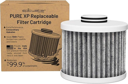 Epic Water Filters Pure XP REPLACEMENT CARTRIDGE ONLY/Compatible with Epic Pure Water Pitcher/Removes Fluoride, Lead, Forever Chemicals, Heavy Metals, Industrial Pollutants/Filters 100 Gallons