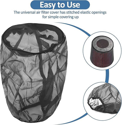 Universal Air Filter Cover, Small, Protects High-Flow Air Intake Filters