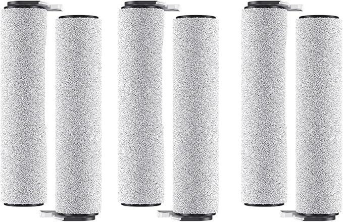 For Xiaomi for Mijia W20 2C 4C 2Lite Wet and Dry Vacuum Cleaner Scrubber Roller Brushes Kit Replacement Parts Accessories stability(6pcs Set)