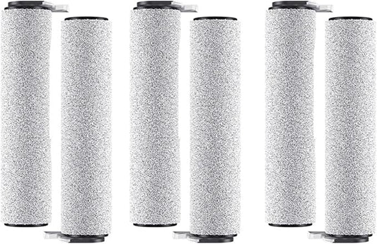 For Xiaomi for Mijia W20 2C 4C 2Lite Wet and Dry Vacuum Cleaner Scrubber Roller Brushes Kit Replacement Parts Accessories stability(6pcs Set)