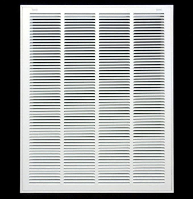 HVAC Premium 25 x 36 Duct Opening Steel Return Air Filter Grille, for 1-inch Filter, Removable Door, Flat Stamped HVAC Vent Cover Grille, Outer Dimensions 27.5 x 38.5
