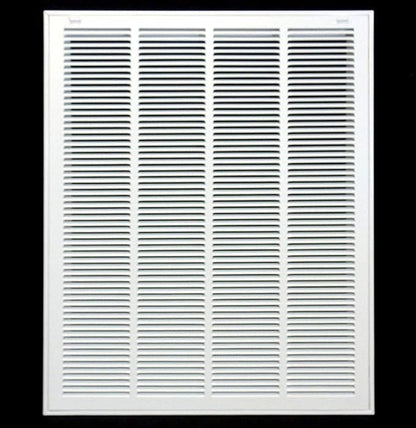 HVAC Premium 26 x 36 Duct Opening Steel Return Air Filter Grille, for 1-inch Filter, Removable Door, Flat Stamped HVAC Vent Cover Grille, Outer Dimensions 28.5 x 38.5