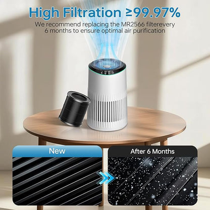2 Pack MR2566 Filter for MORENTO MR2566 Replacement Filter, 3-in-1 True Activated Carbon Pre-Filte
