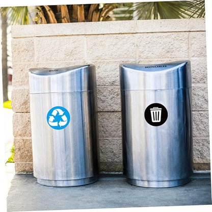 1Set PVC Waste Sorting Stickers Self Adhesive Trash Bin Labels for Recycling and Trash Can Decals Easy to Apply Promote Sustainable Waste Management