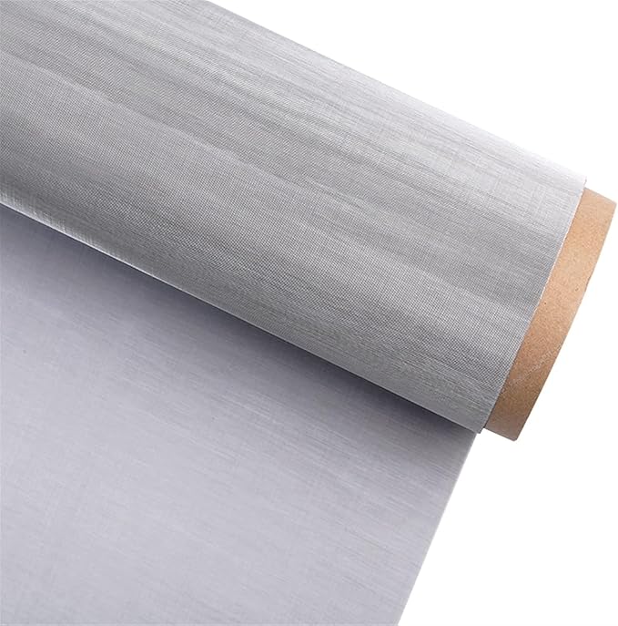 Woven Stainless Steel Wire Mesh, 250 Mesh Durable & Flexible, Fine to Large Mesh, Ideal for Filters, Screens, Rodent & Insect Protection (Silver 0.5x1m)