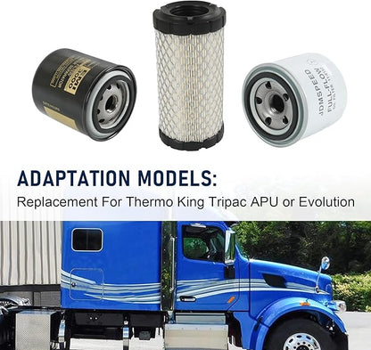 11-9059 Air Filter 11-6182 Oil Filter 11-9342 Maintenance Kit Replacement For Thermo King Tripac APU or Evolution