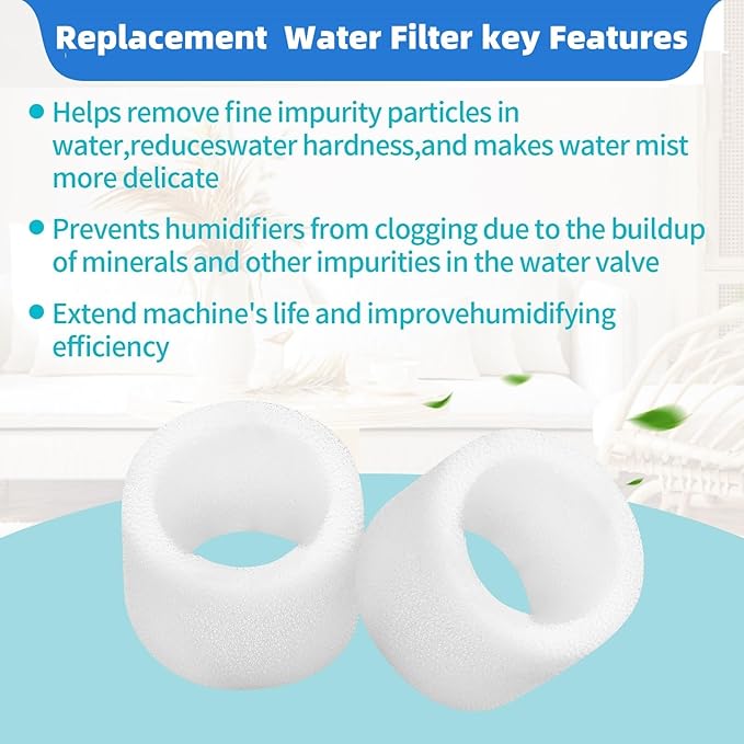 8-Pack Replacement Filters Compatible with LEVOIT Superior 6000S Smart Evaporative Humidifier + 4-Pack Top Fill Humidifier Replacement Filters Compatible with LEVOIT Humidifiers