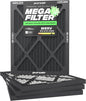 PuroAir MegaFilter - 16x20x1 Air Filter MERV 13 Activated CarbonTech Defense - Heavy Duty 3 Layer Furnace Filters Allergens, Pollen, Dust, Pet Dander, Smoke, Odors - HVAC Air Filter 16x20x1 (4-Pack)