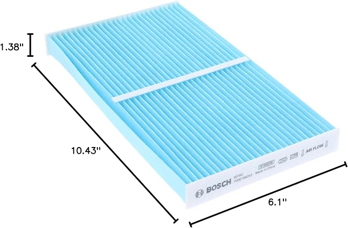 BOSCH 6078C HEPA Cabin Air Filter - Compatible with Select Nissan Cube, Juke, LEAF, Sentra