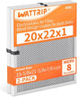 2-Pack 20x22x1 MERV 8 Reusable & Washable Electrostatic Air Filters - Long-Lasting Filter for HVAC, Furnace & Air Conditioner Units, Actual Size: 19-5/8” x 21-5/8” x 7/8”