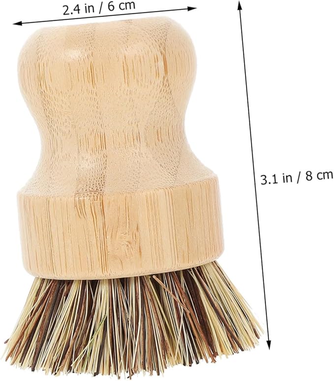 Dish Brush Handle Potato Scrubber Brush Sturdy Bristles for Dish Washing Scrubbers Non-Scratch and Odorless Multi-Function Vegetable Cleaner