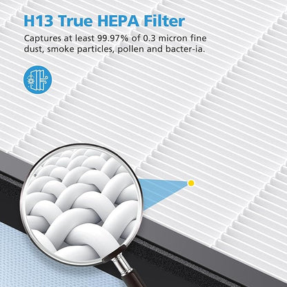 4 Pack HAP602 Replacement Filter Compatible with ECOSELF HAP602 / HAP602WF Air Purifier, Air Purifiers Replacement Filter for Home Large Room, # RF-HAP602-2P