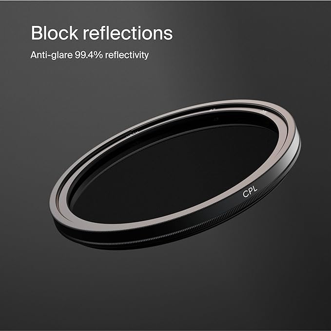 Urth 46mm Circular Polarizing (CPL) Lens Filter (Plus+) - 20-Layer Nano-Coated, Slim Design for Camera Lens Polarization